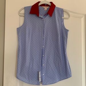 NWT - Brooks Brother Sleeveless Blouse - Size 2